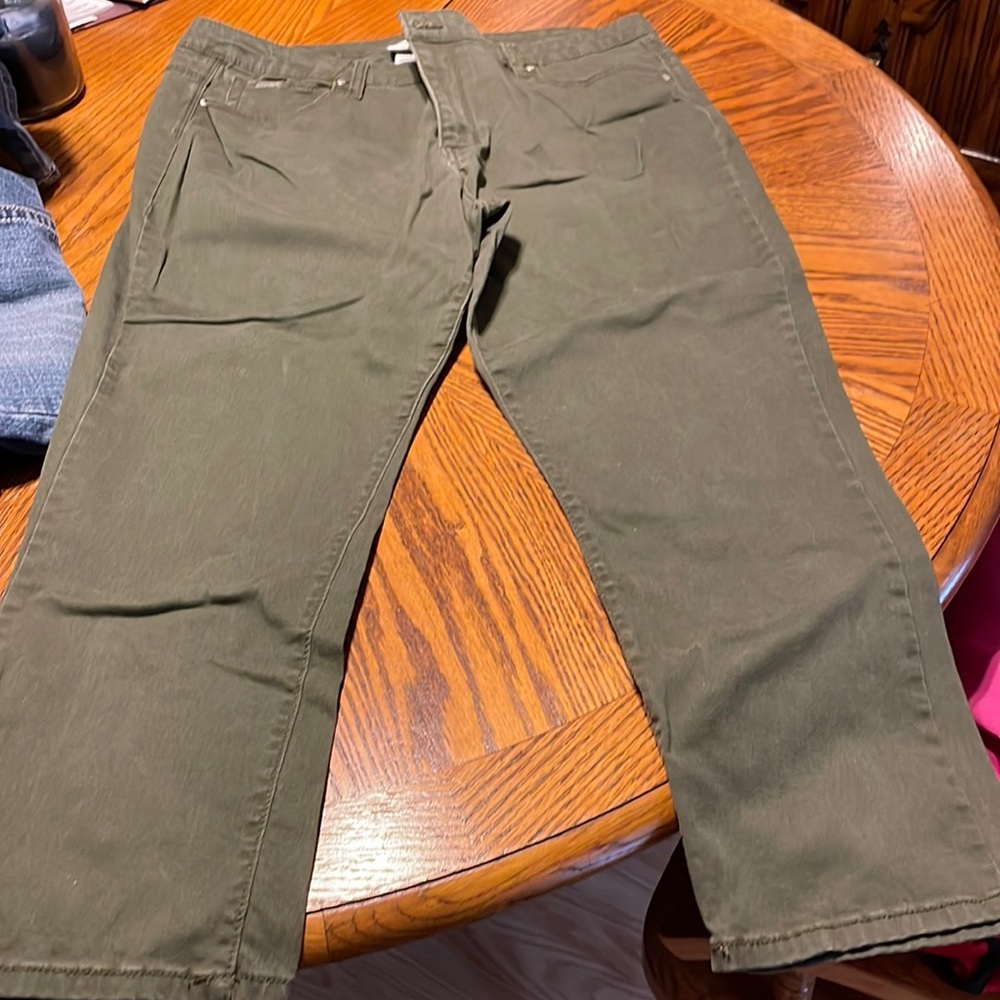 Jacklyn smith size 18 green jeans skinny